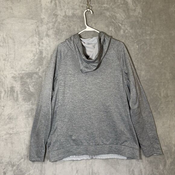 Air Jordan Nike Hoodie Men 2XL Gray Full Zip Fleece Flight Therma Fit 688525 - Picture 2 of 11